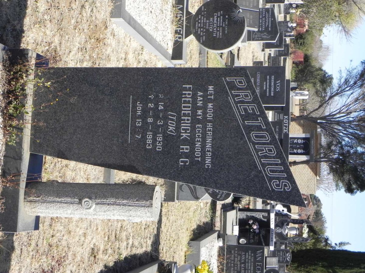 PRETORIUS Frederick R.G. 1930-1983