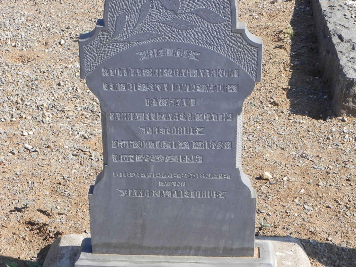 PRETORIUS Anna Elizabeth Cath nee OTTO 1873-1936