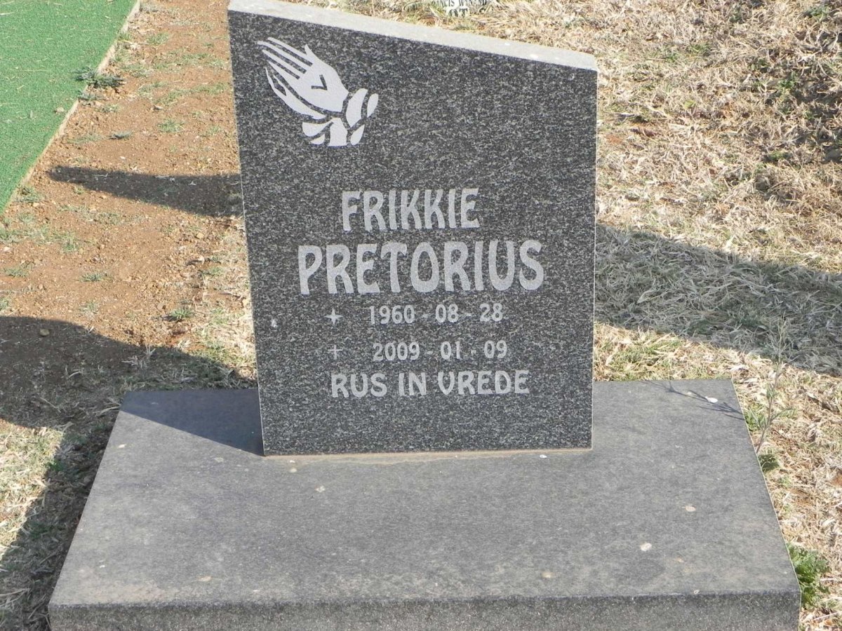 PRETORIUS Frikkie 1960-2009