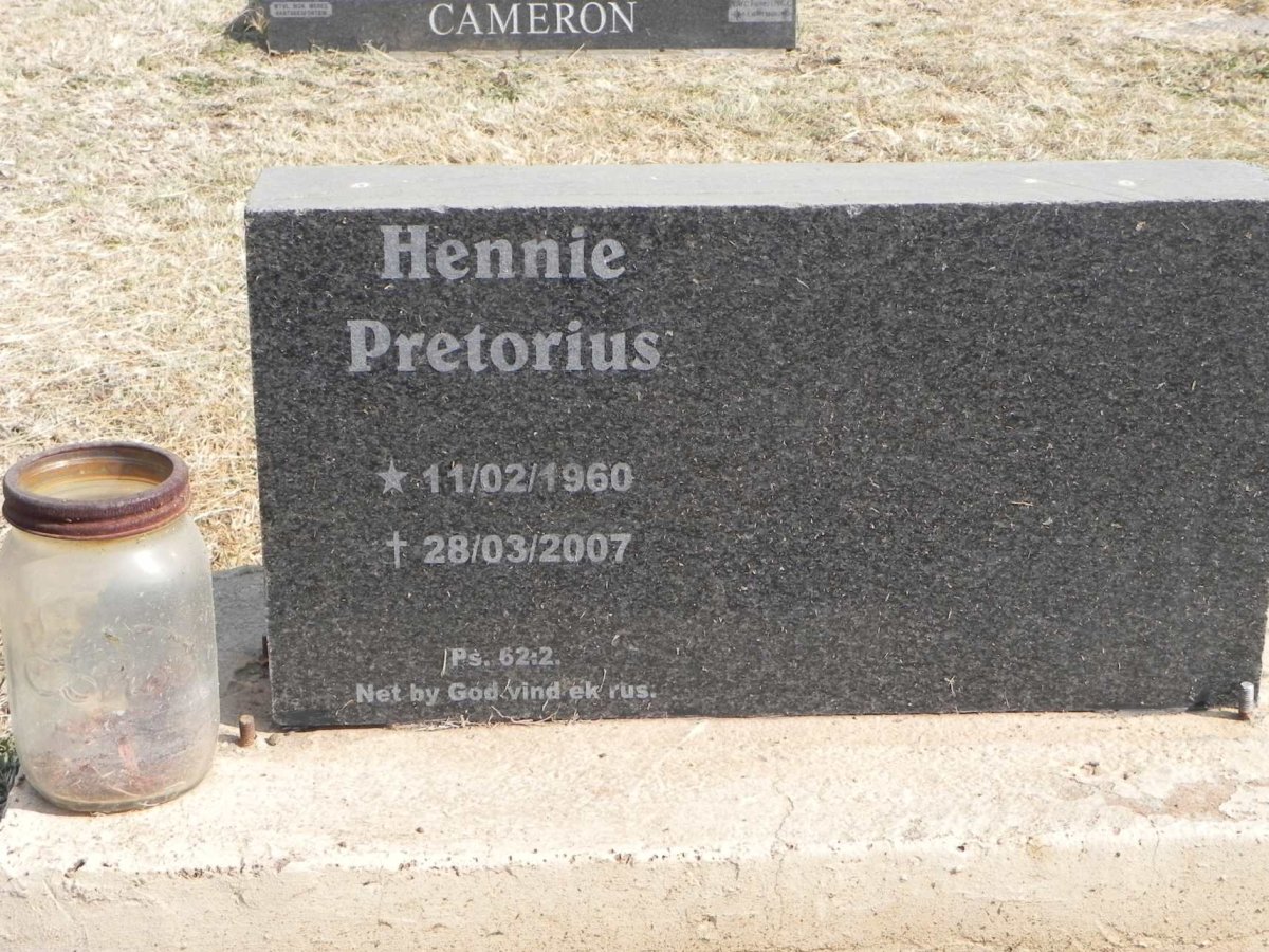 PRETORIUS Hennie 1960-2007
