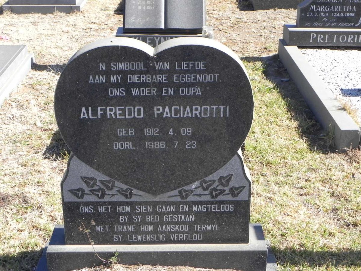PACIAROTTI Alfredo 1912-1986