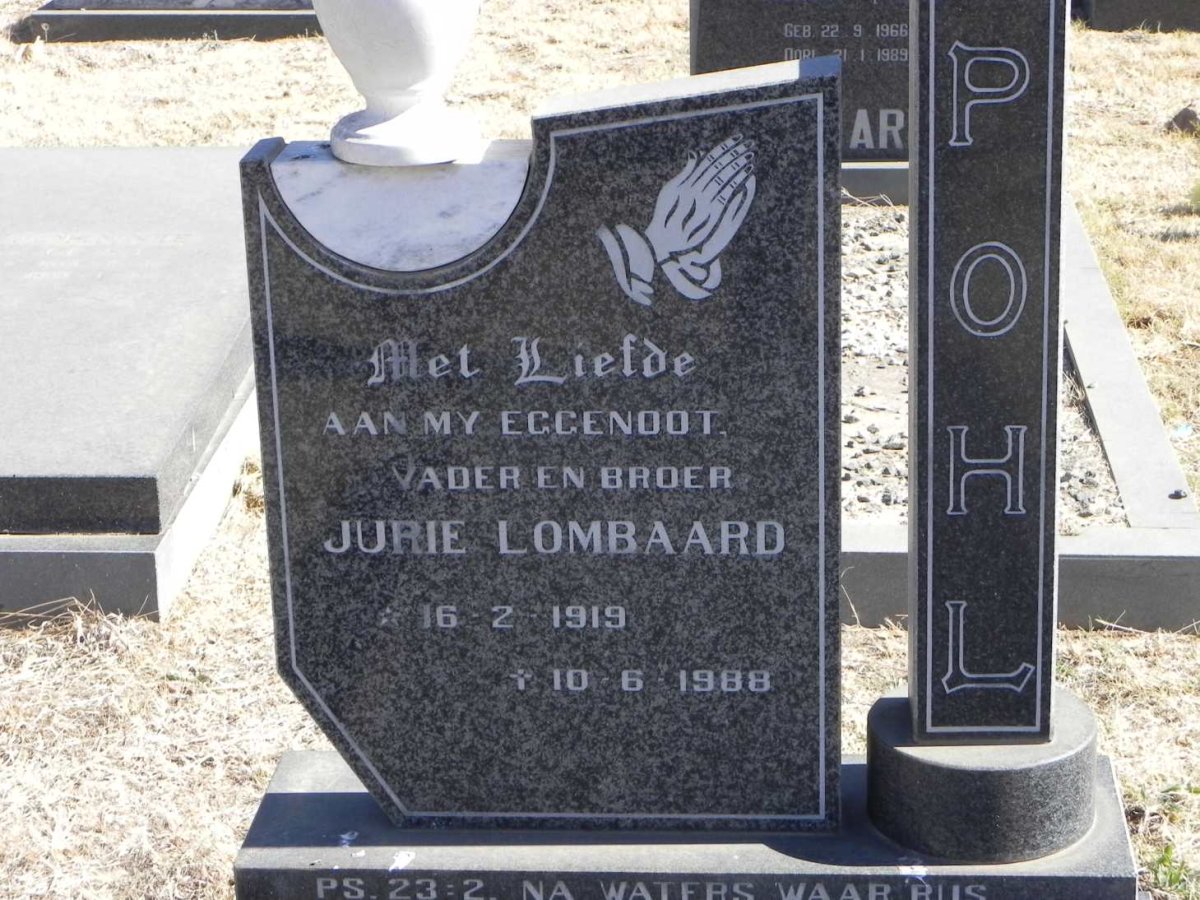 POHL Jurie Lombaard 1919-1988