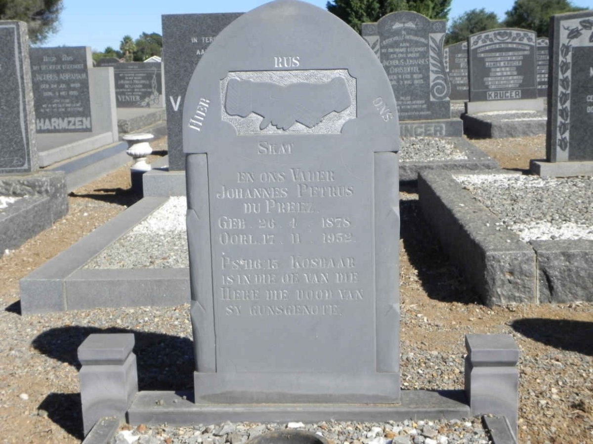PREEZ Johannes Petrus, du 1878-1952
