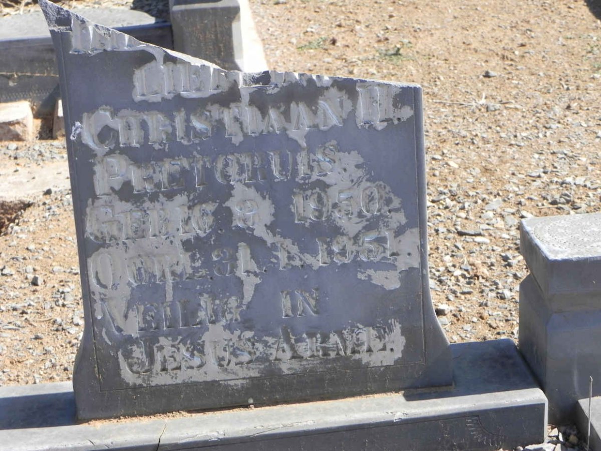 PRETORIUS Christiaan H. 1950-1951