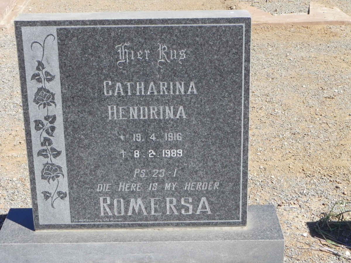 ROMERSA Catharina Hendrina 1916-1989