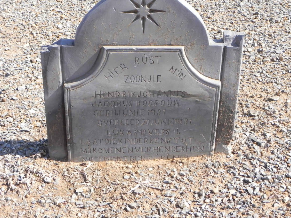 ROSSOUW Hendrik Johannes Jacobus 1931-1931