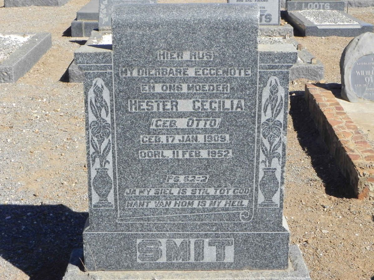 SMIT Hester Cecilia nee OTTO 1909-1952