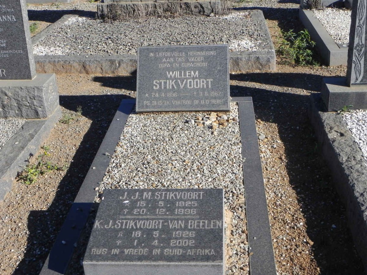 STIKVOORT Willem 1896-1967 :: STIKVOORT J.J.M. 1925-1996 &amp; K.J. VAN BEELEN 1926-2002