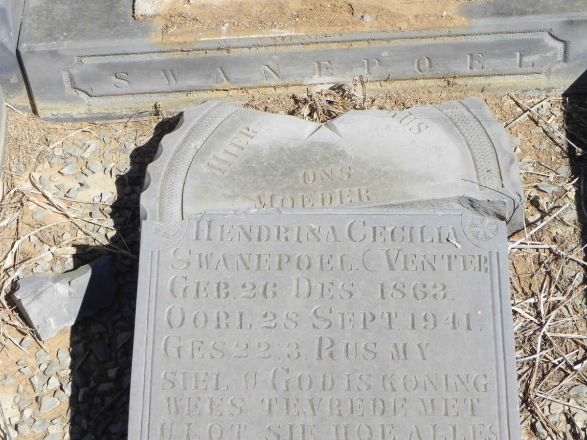 SWANEPOEL Hendrina Cecilia nee VENTER 1863-1941