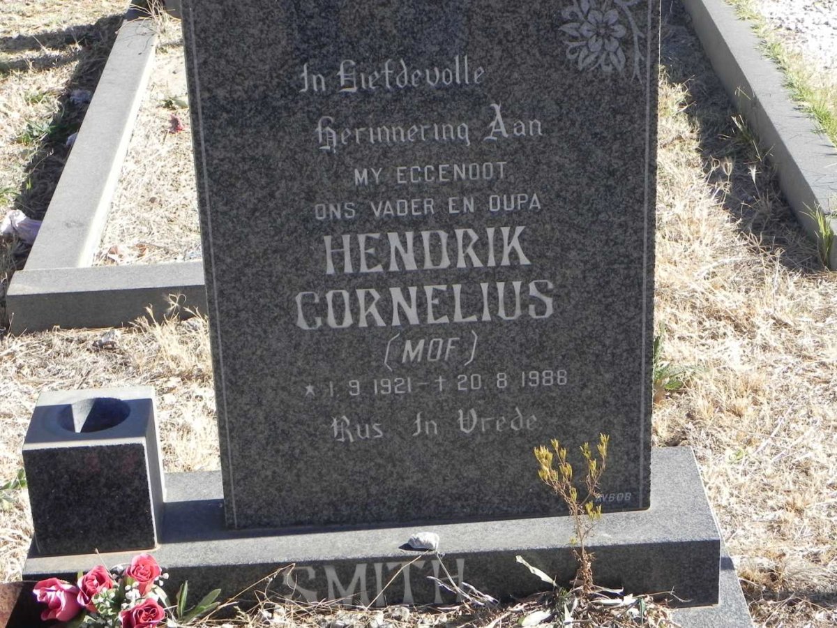 SMITH Hendrik Cornelius 1921-1988