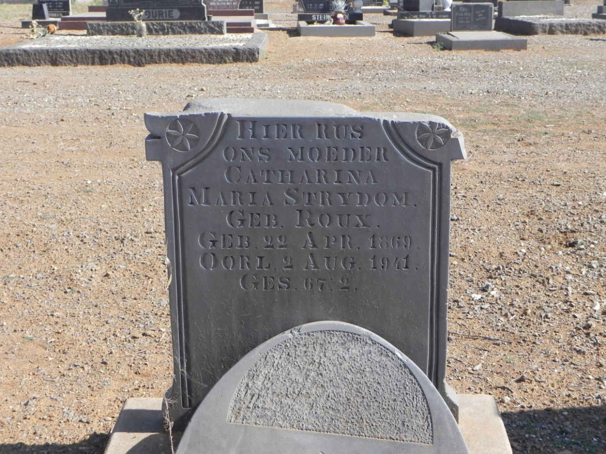STRYDOM Catharina Maria nee ROUX 1869-1941