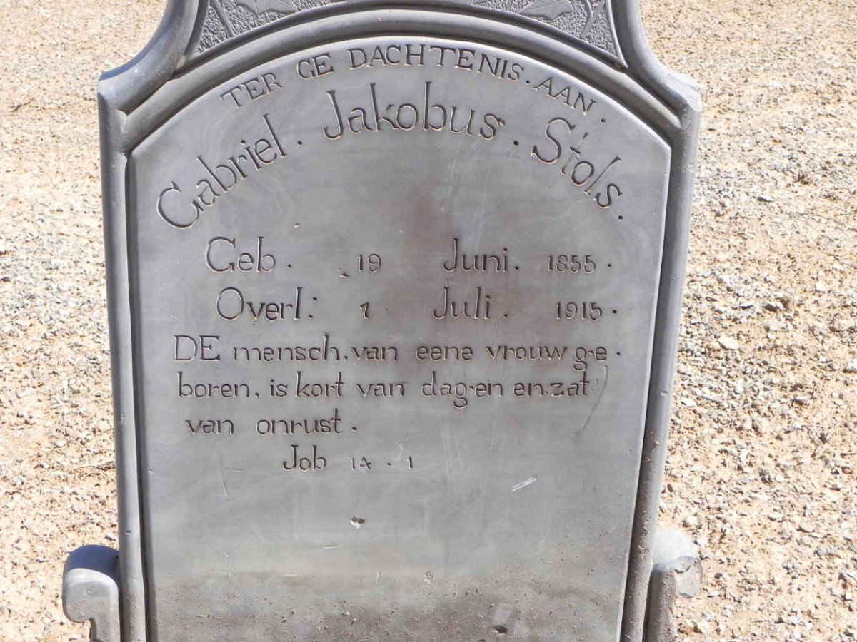 STOLS Gabriel Jakobus 1855-1915