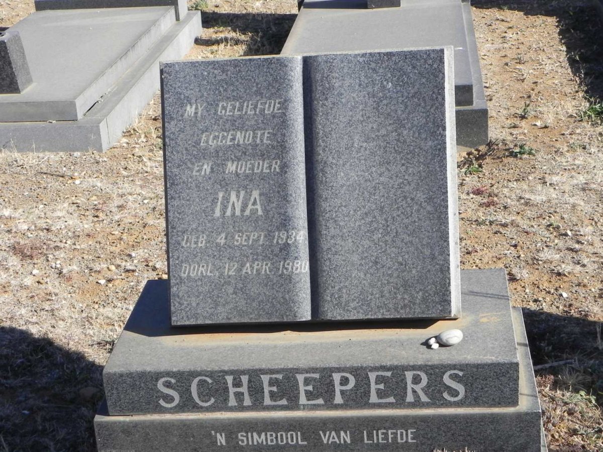 SCHEEPERS Ina 1934-1980