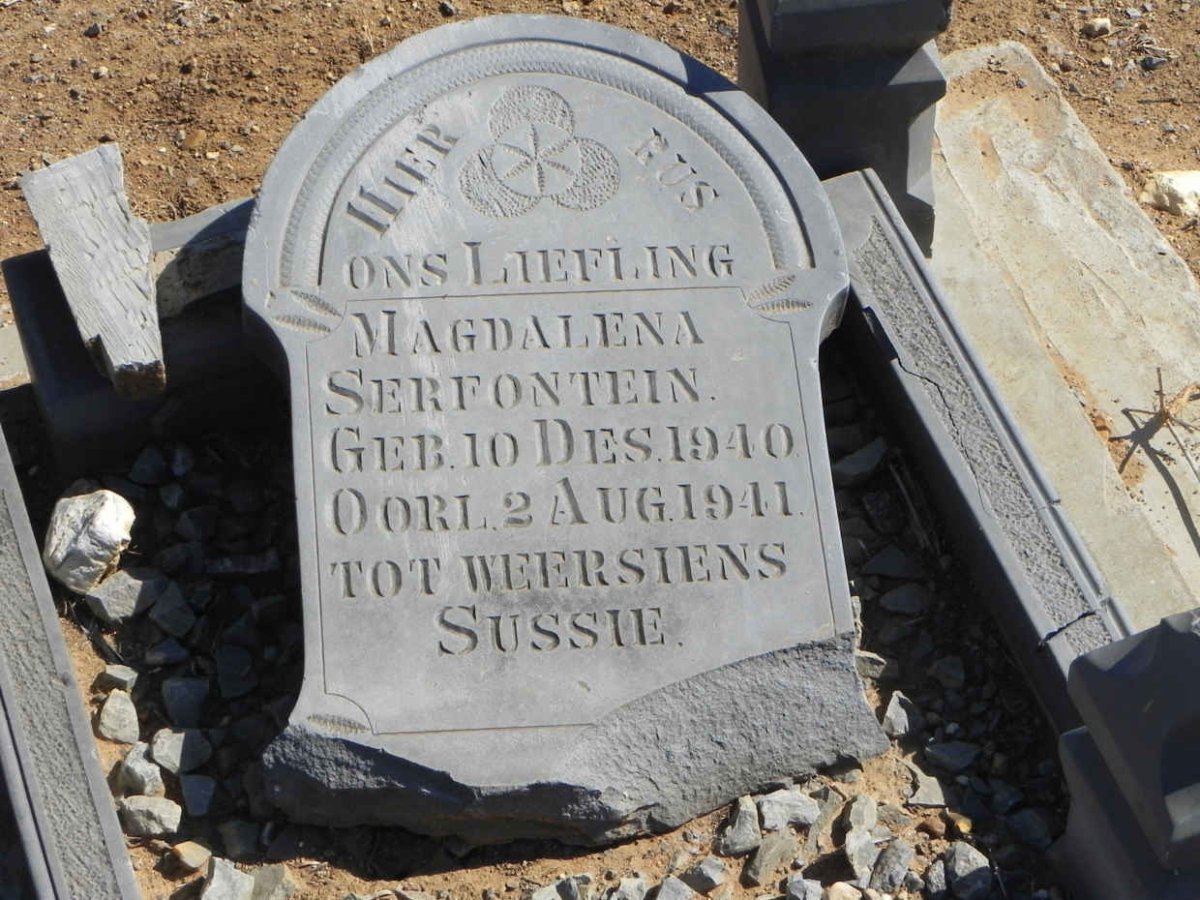 SERFONTEIN Magdalena 1940-1941