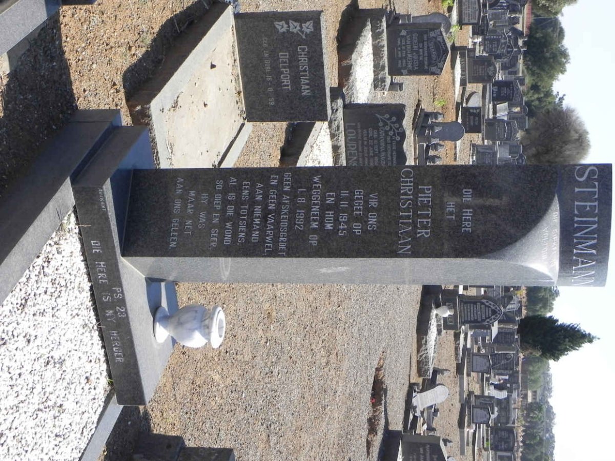 STEINMANN Pieter Christiaan 1945-1992