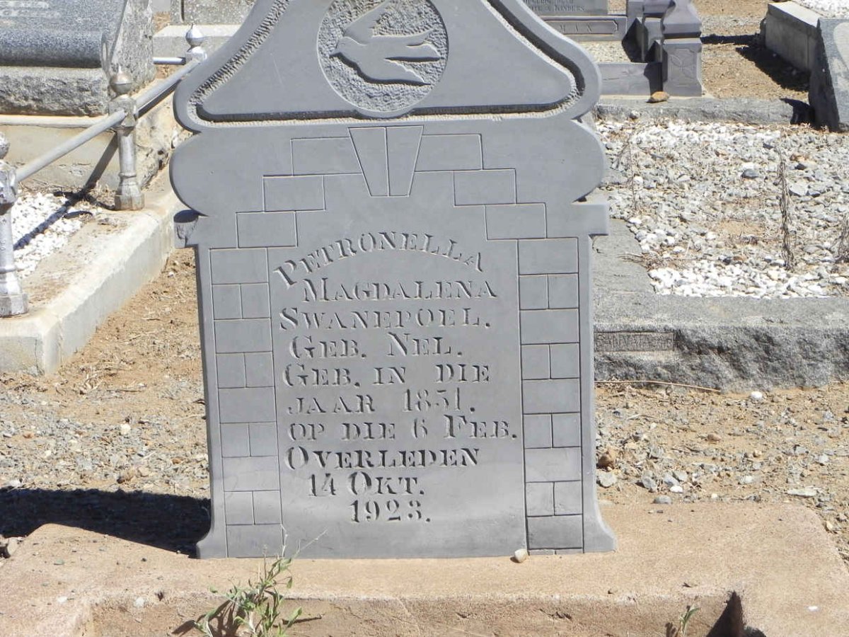 SWANEPOEL Petronella Magdalena nee NEL 1851-1923