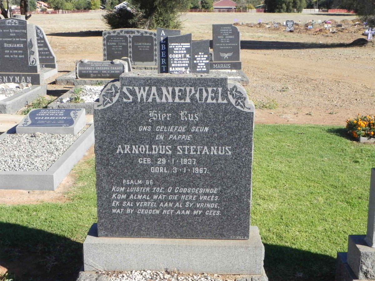 SWANEPOEL Arnoldus Stefanus 1937-1967