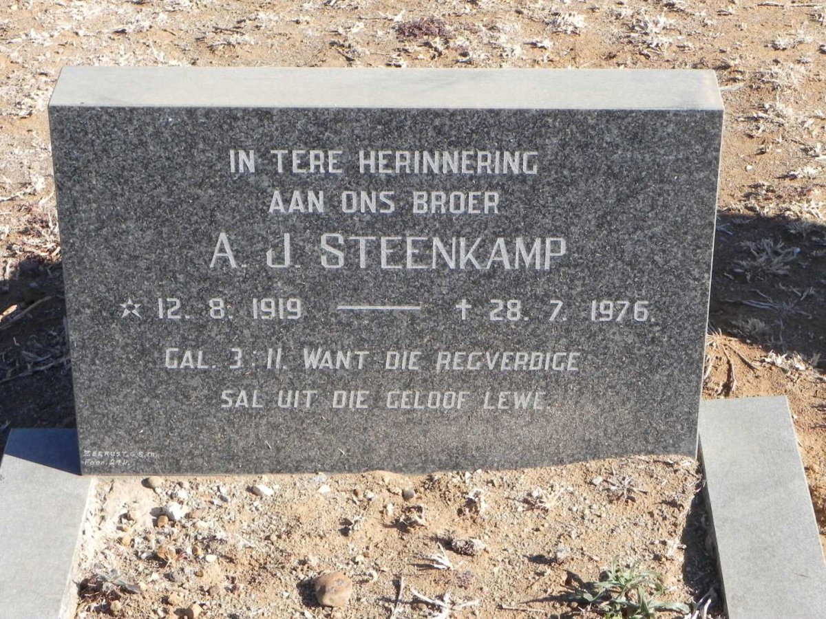 STEENKAMP A.J. 1919-1976
