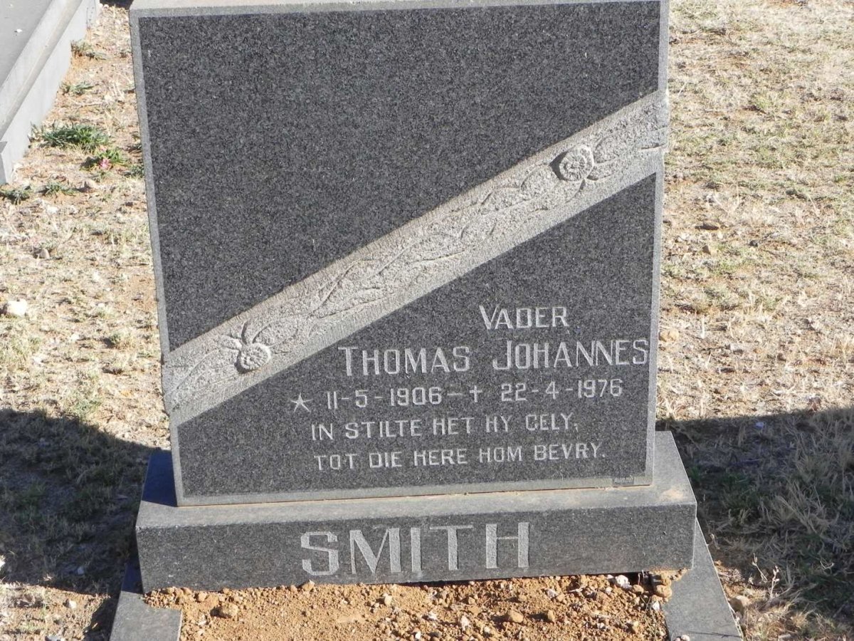 SMITH Thomas Johannes 1906-1976