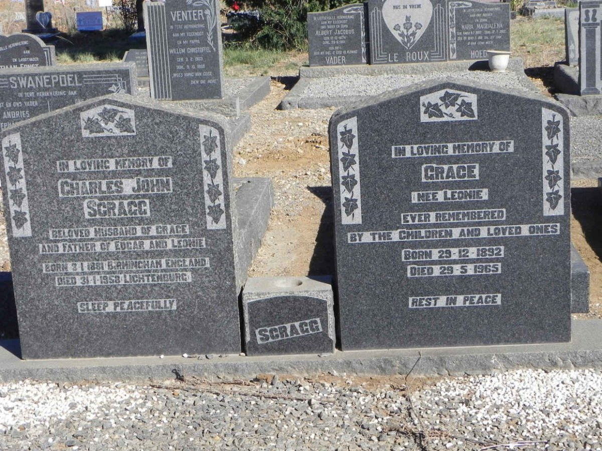 SCRAGG Charles John 1881-1958 &amp; Grace LEONIE 1892-1965