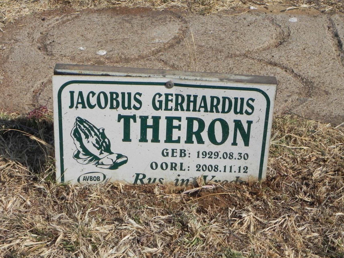 THERON Jacobus Gerhardus 1929-2008