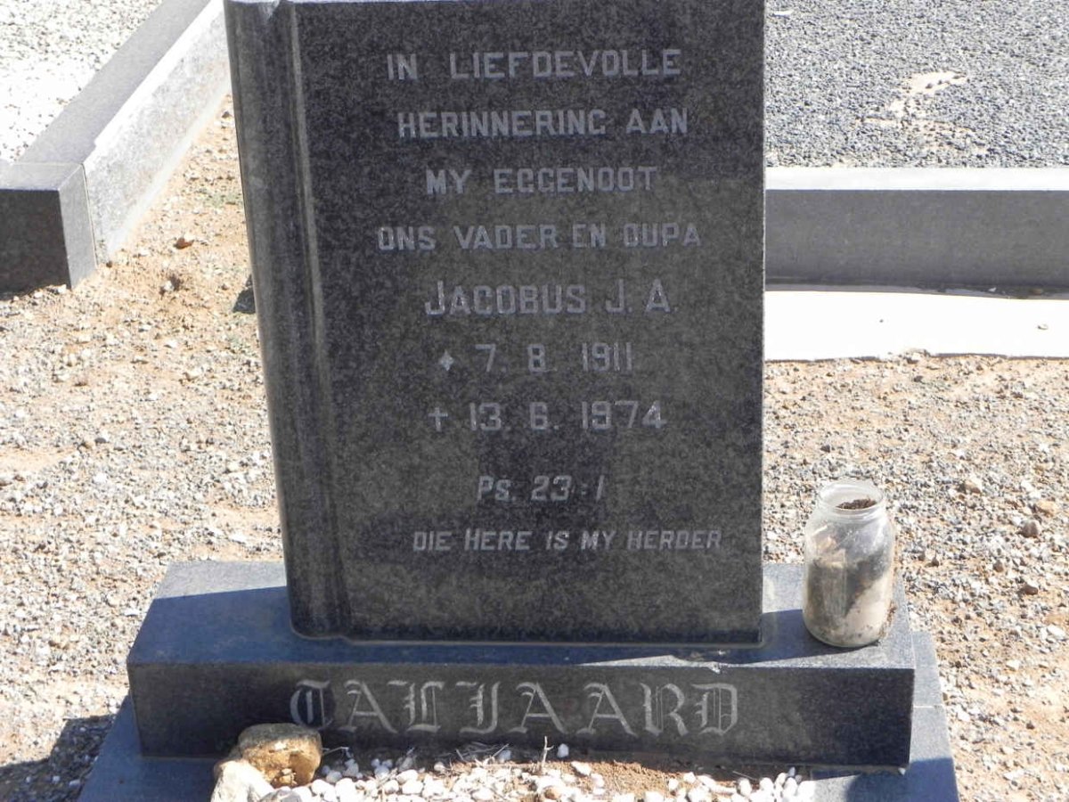 TALJAARD Jacobus J.A. 1911-1974