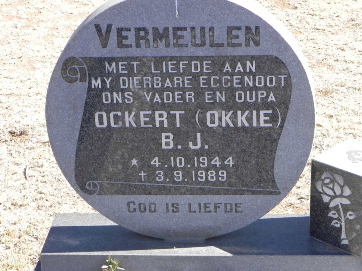VERMEULEN Ockert B.J. 1944-1989