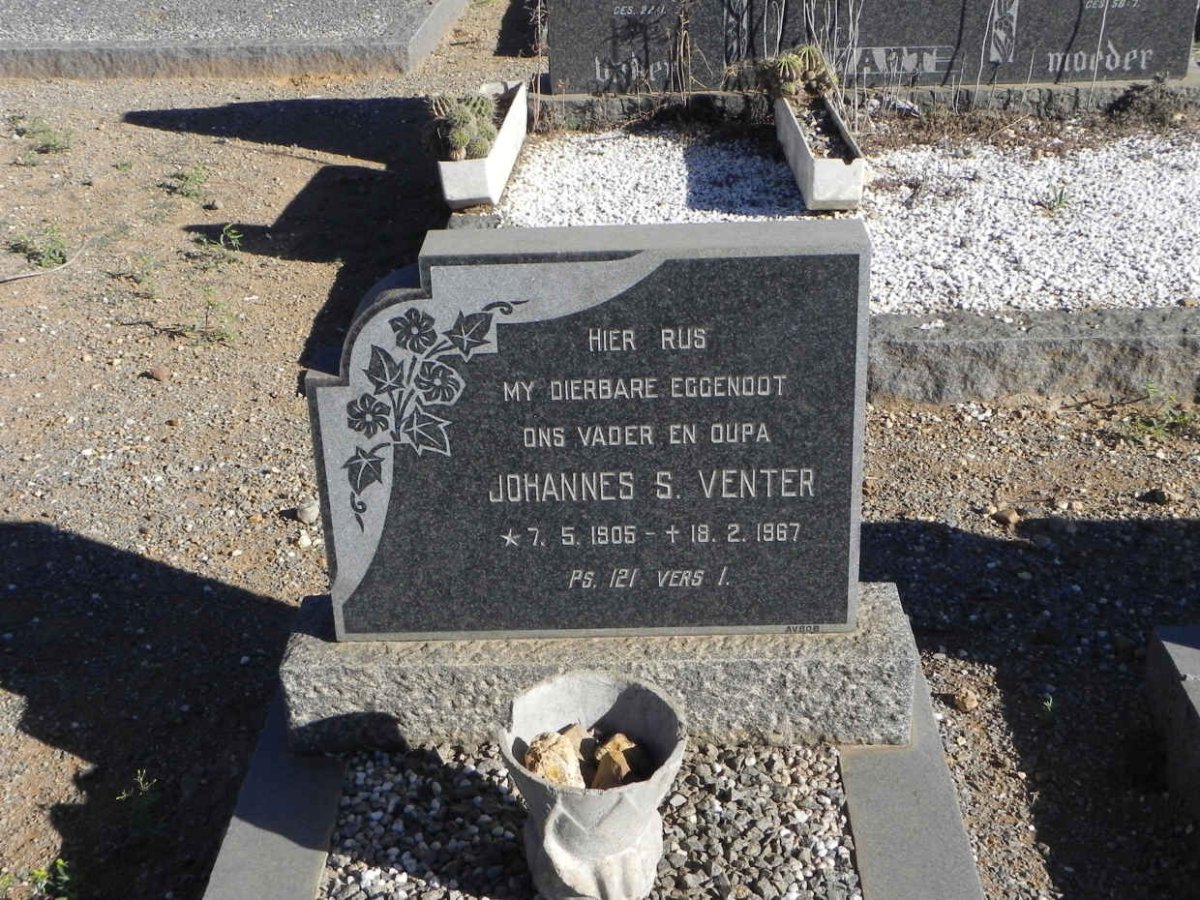 VENTER Johannes S. 1905-1967