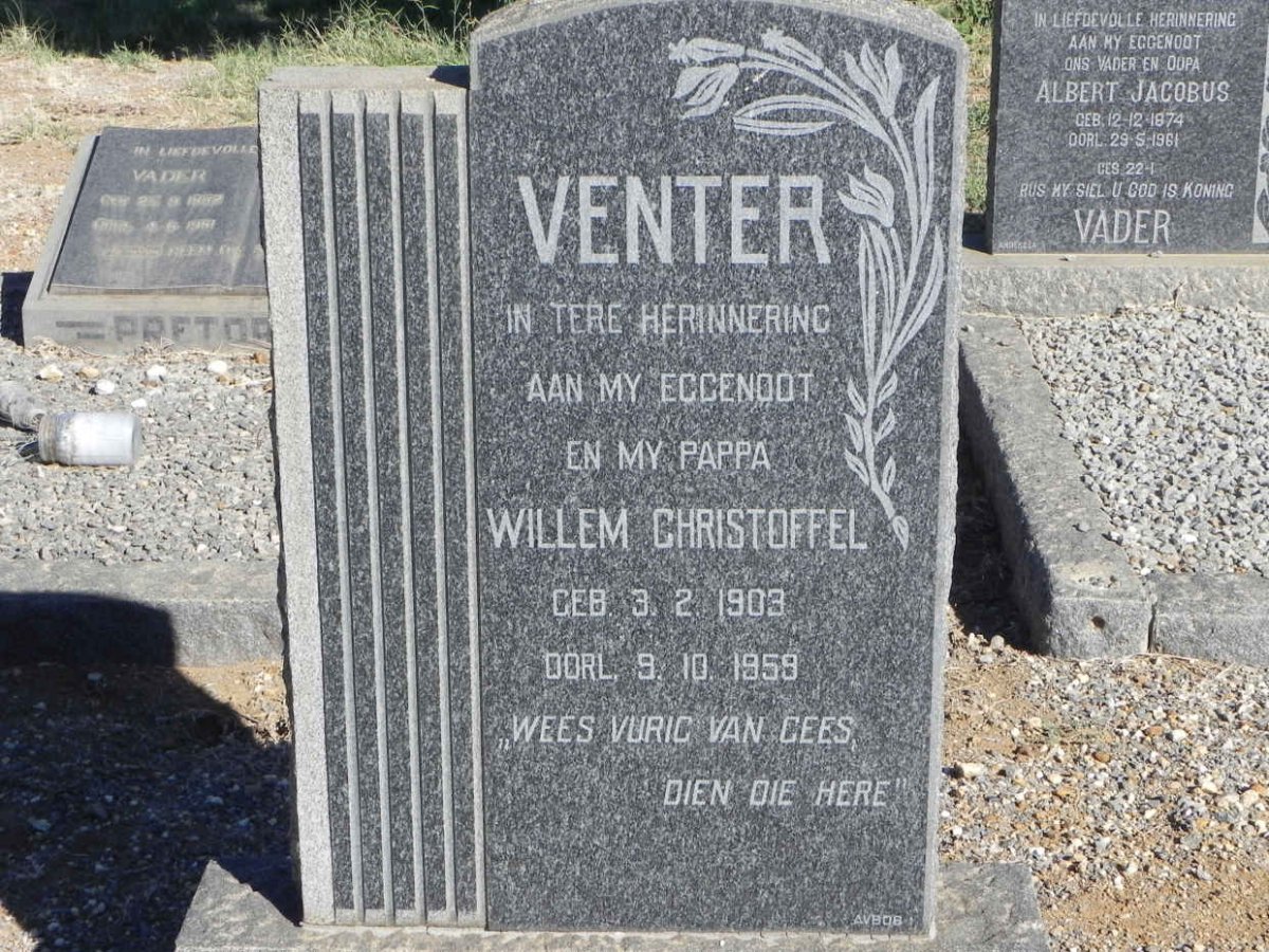 VENTER Willem Christoffel 1903-1959