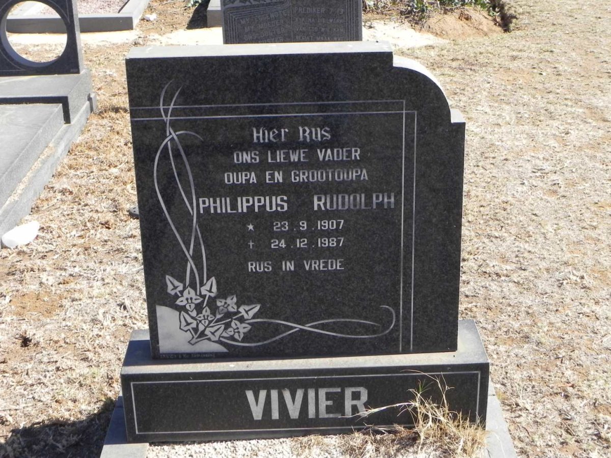VIVIER Philippus Rudolph 1907-1987