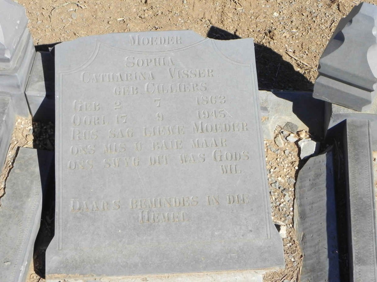 VISSER Sophia Catharina nee CILLIERS 1863-1945