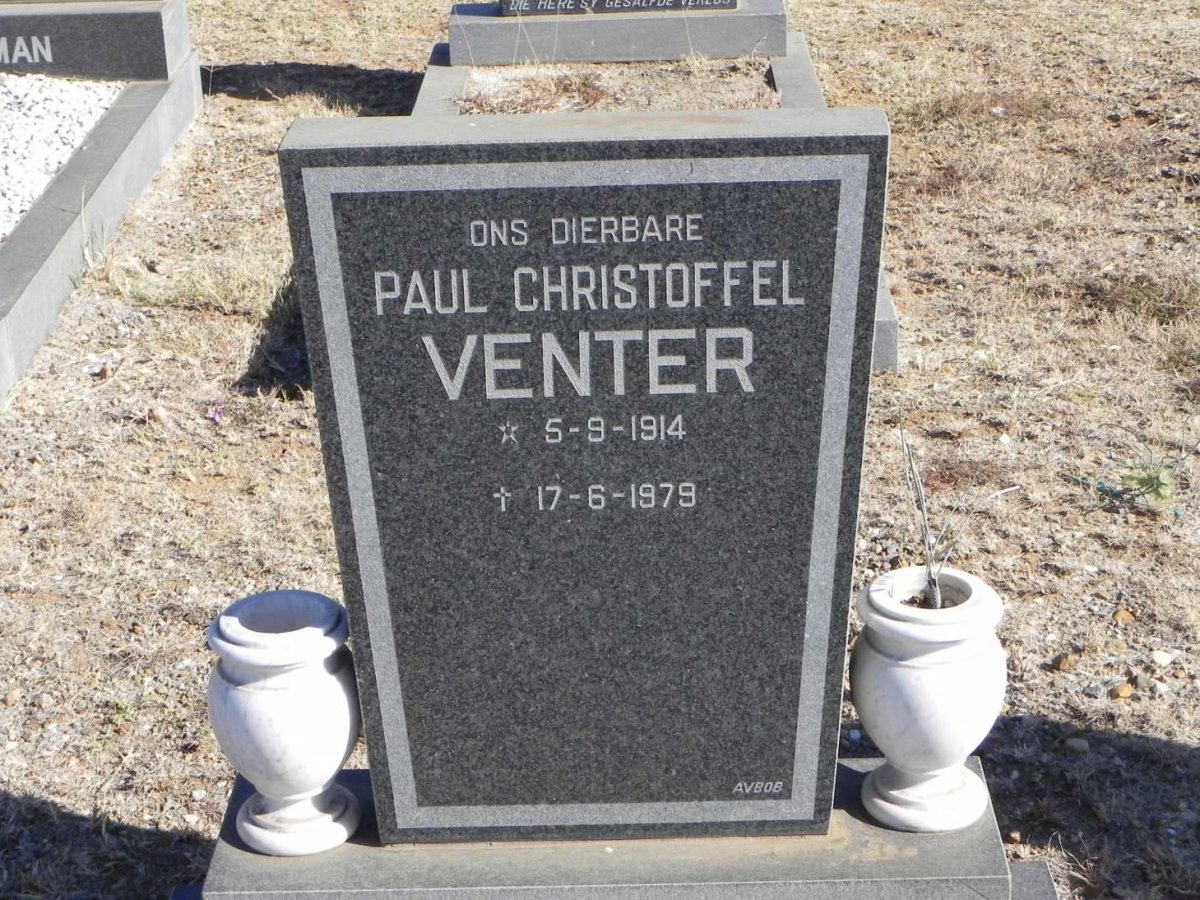 VENTER Paul Christoffel 1914-1979