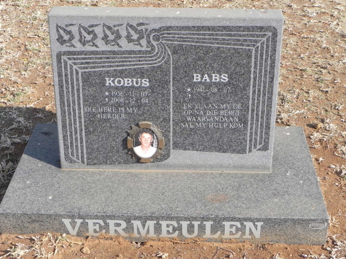 VERMEULEN Kobus 1936-2008 &amp; Babs 1941-