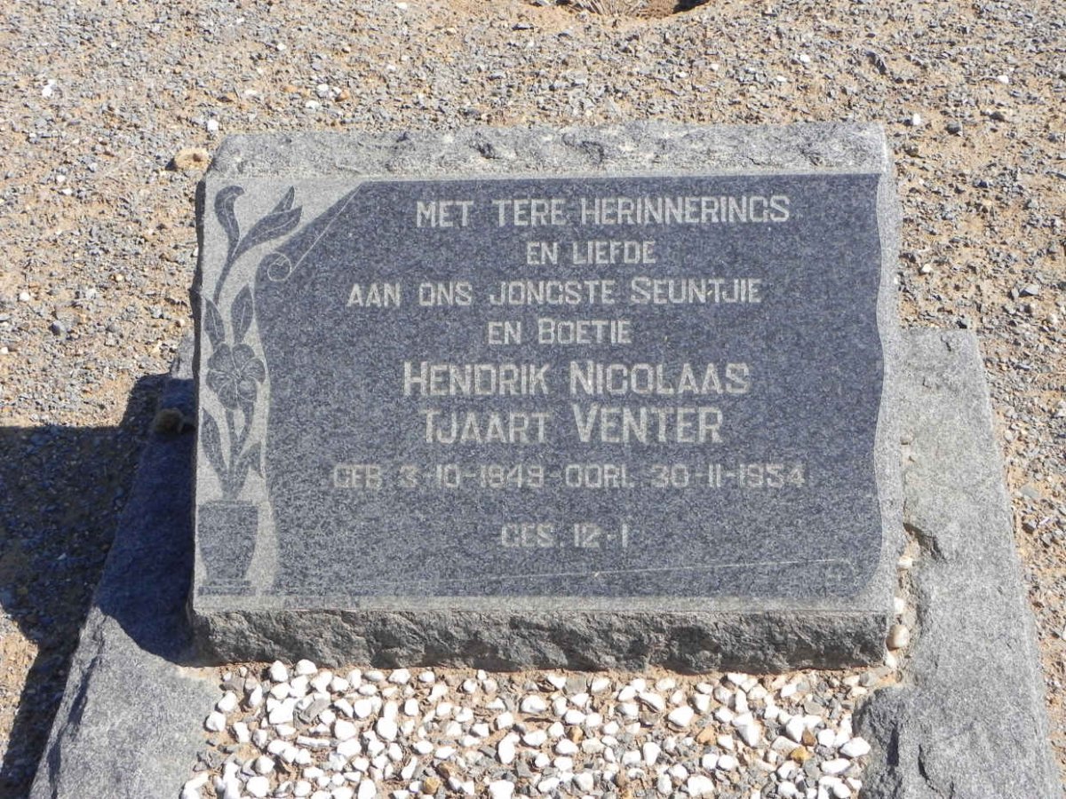 VENTER Hendrik Nicolaas Tjaart 1949-1954