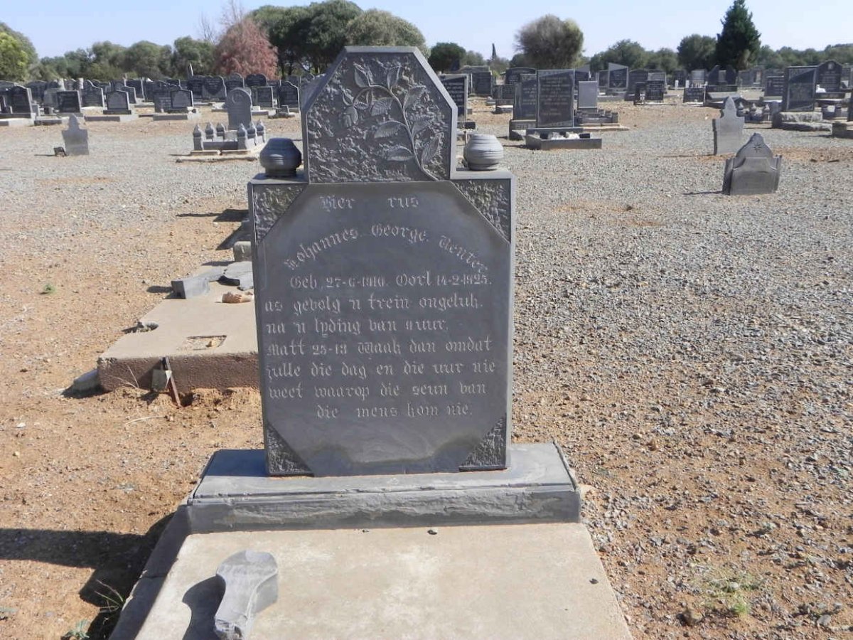 VENTER Johannes George 1910-1925