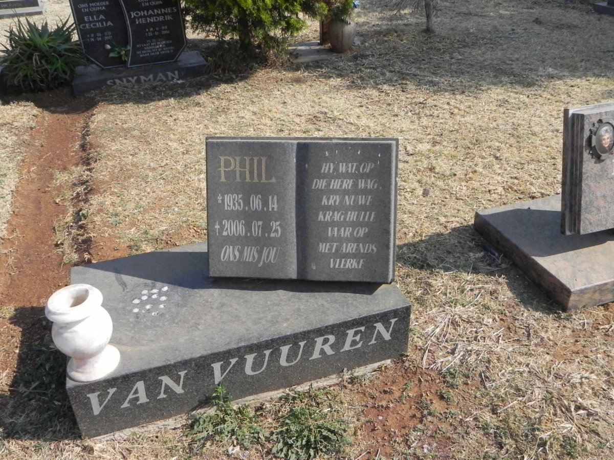 VUUREN Phil, van 1935-2006