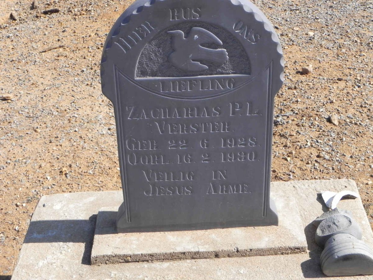 VERSTER Zacharias P.L. 1928-1930