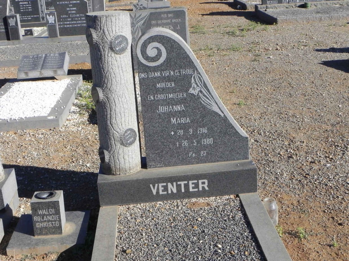 VENTER Johanna Maria 1916-1980