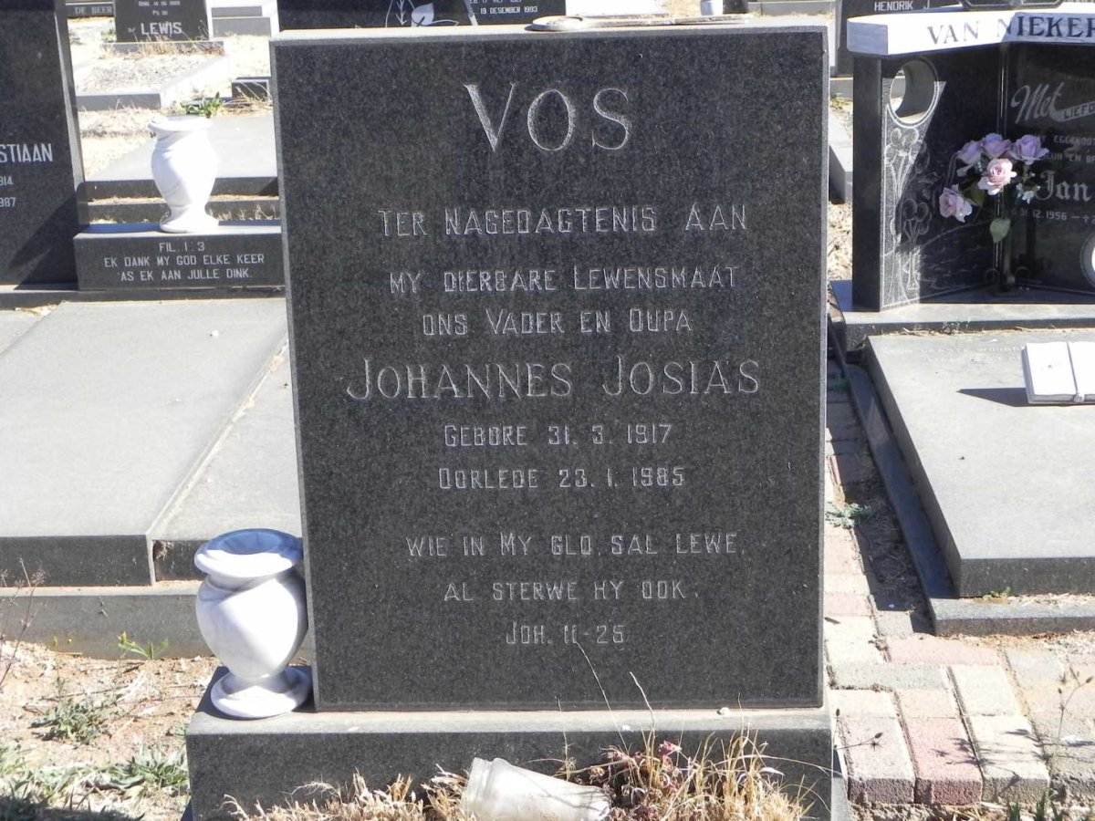 VOS Johannes Josias 1917-1985