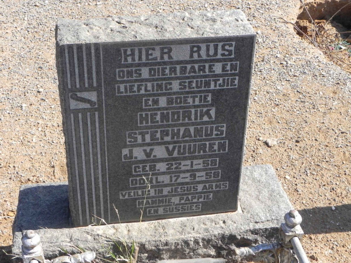 VUUREN Hendrik Stephanus, J. v. 1958-1958