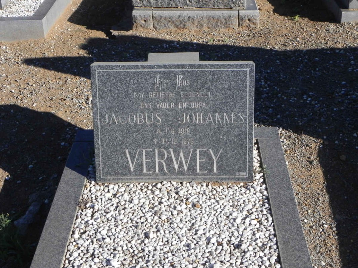 VERWEY Jacobus Johannes 1918-1979