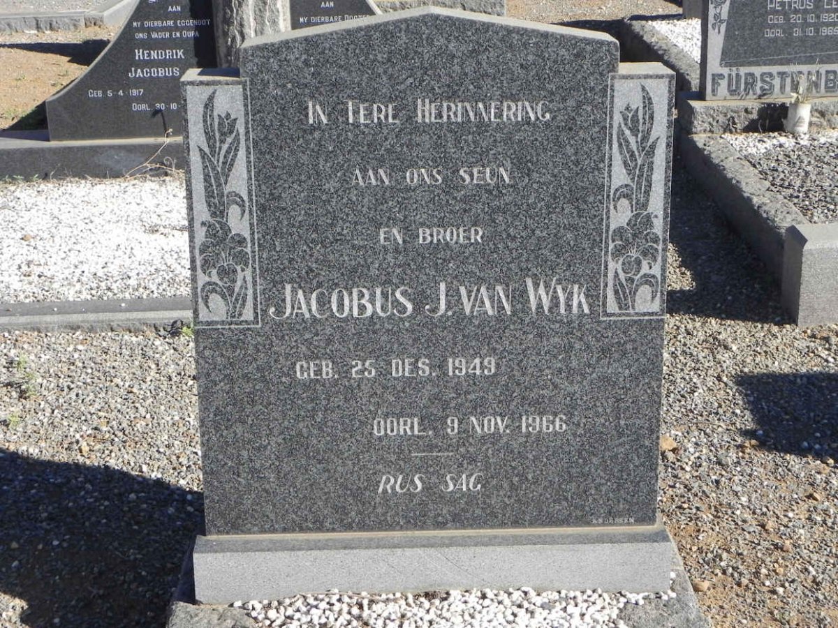WYK Jacobus J., van 1949-1966