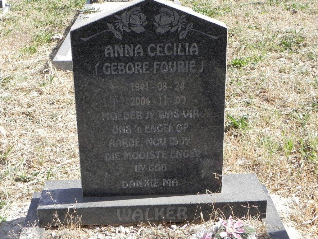 WALKER Anna Cecilia nee FOURIE 1941-2004
