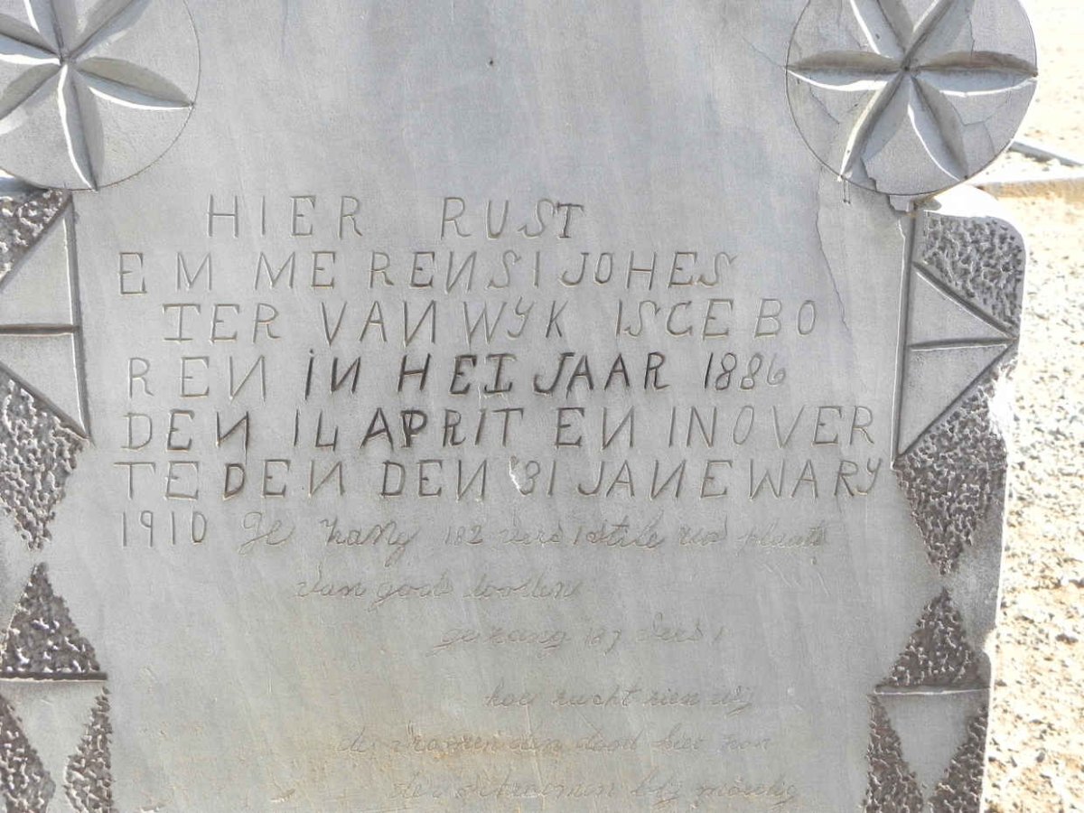WYK Emmerensi Joh Ester, van 1886-1910