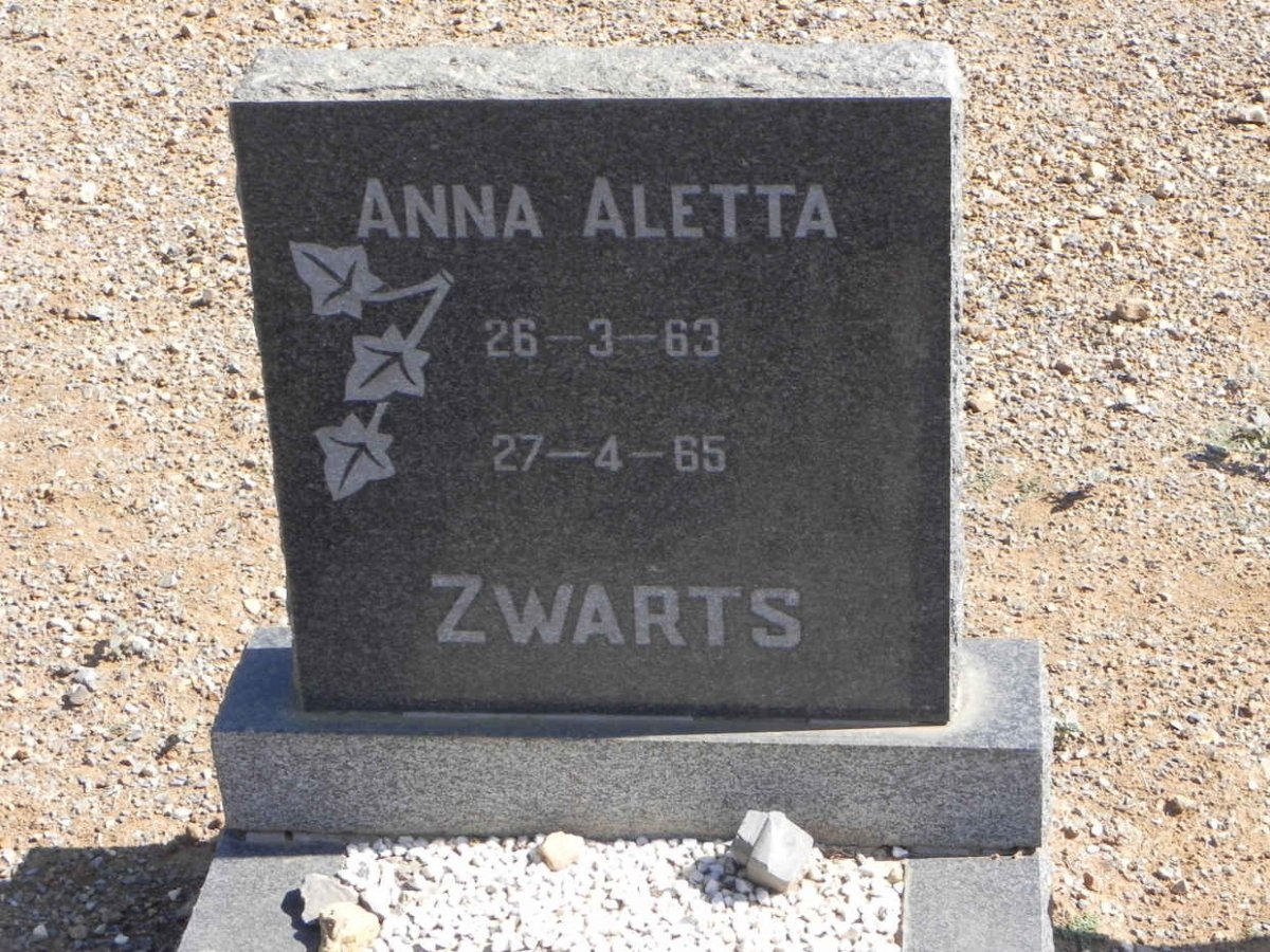 ZWARTS Anna Aletta 1963-1965