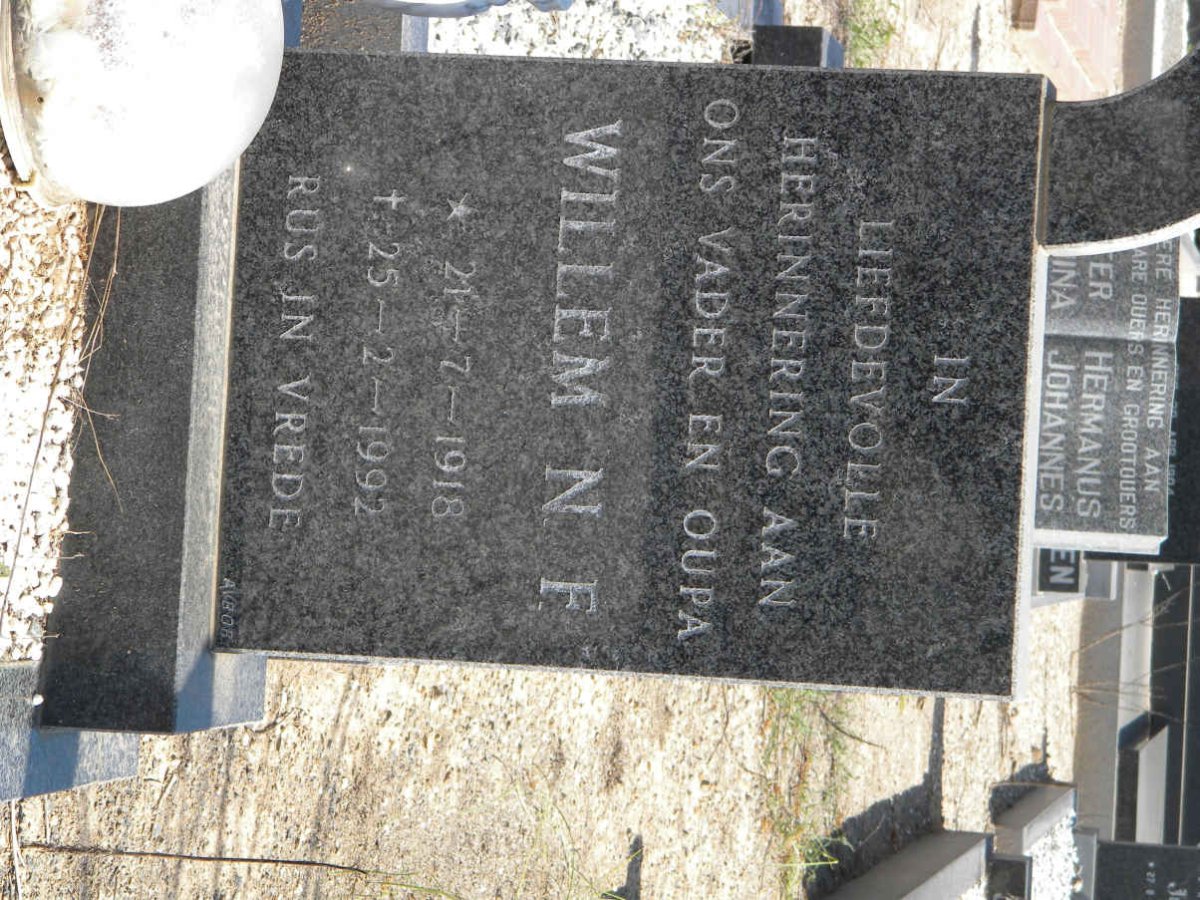 ? Willem N.F. 1918-1992
