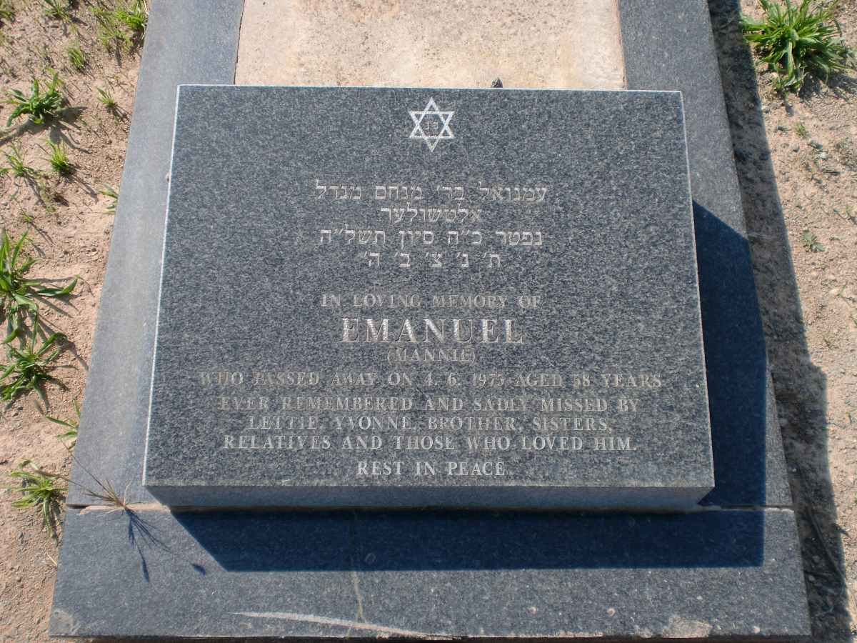 ALTSHULER Emanuel -197?