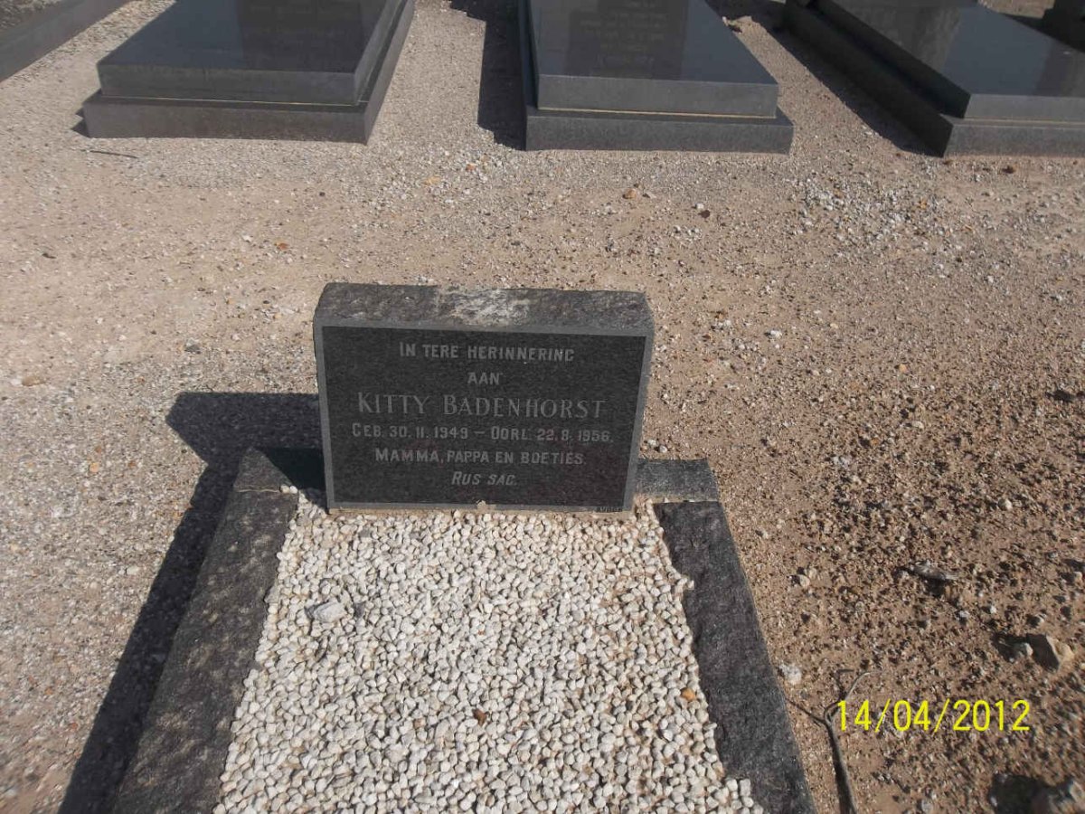BADENHORST Kitty 1949-1956