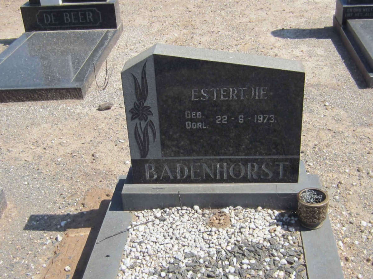 BADENHORST Estertjie 1973-1973
