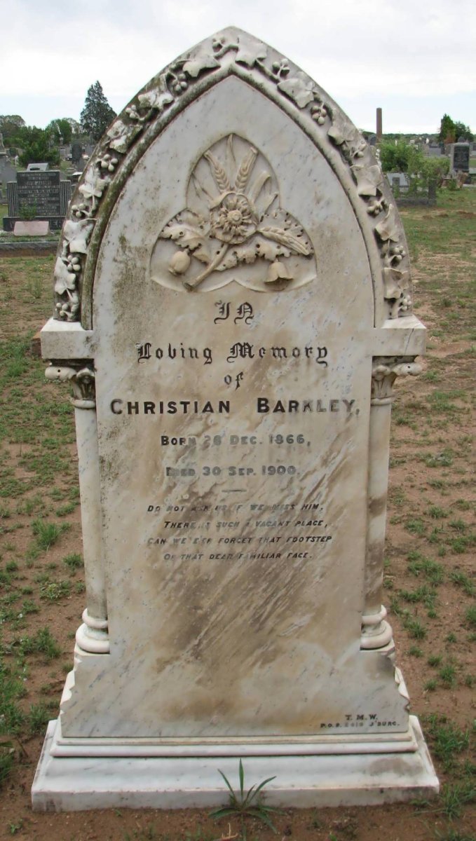 BARKLEY Christian 1866-1900